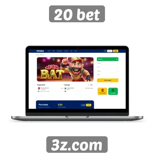 Interface e usabilidade do site 20 bet