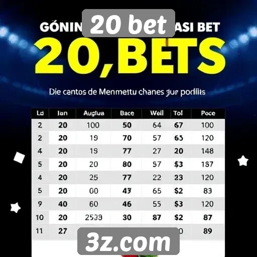 Como funciona o sistema de bônus do 20 bet