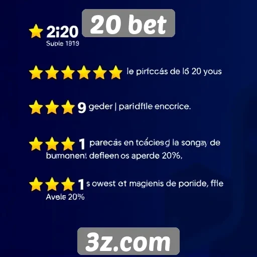 Avaliações de usuários sobre o 20 bet